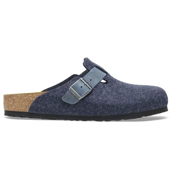 LIKE NEW BIRKENSTOCK Boston Felt/Leather Clogs! - Picture 4 of 14